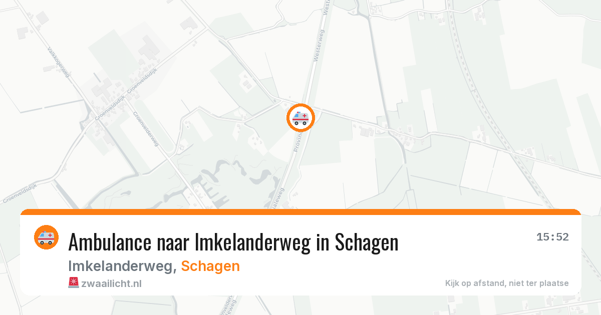 Ambulance naar Imkelanderweg in Schagen — 7 mei 2026