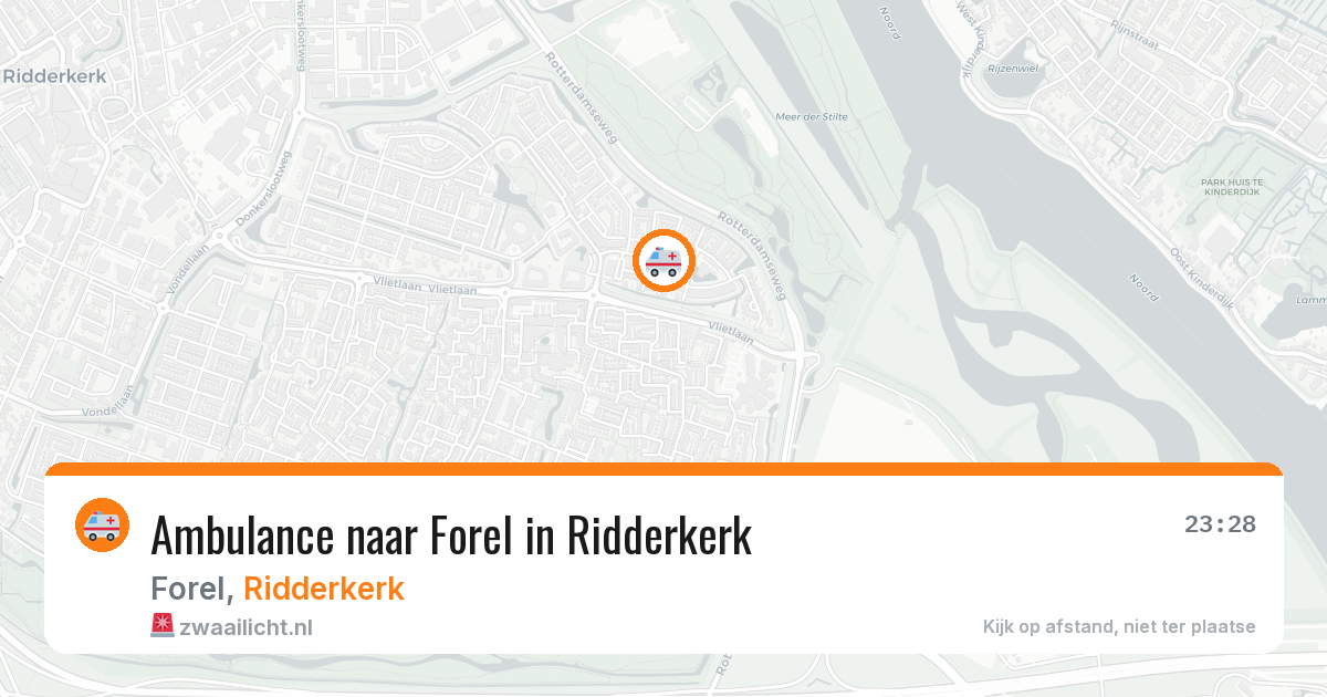 Ambulance naar Forel in Ridderkerk — 6 jul 2026