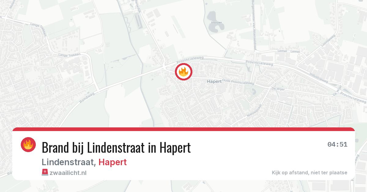 Brand bij Lindenstraat in Hapert — 28 jun 2026