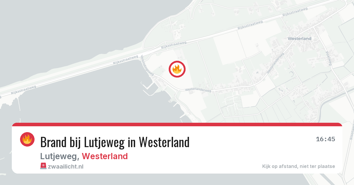 Brand bij Lutjeweg in Westerland — 14 mei 2026