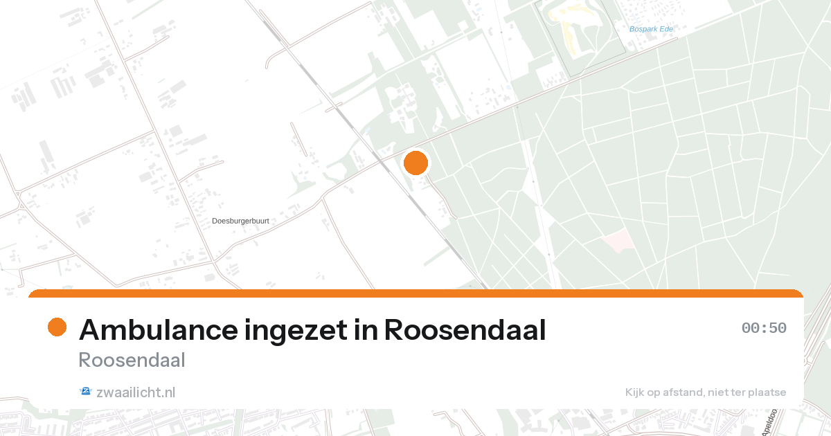 Ambulance ingezet in Roosendaal — 31 jan 2026
