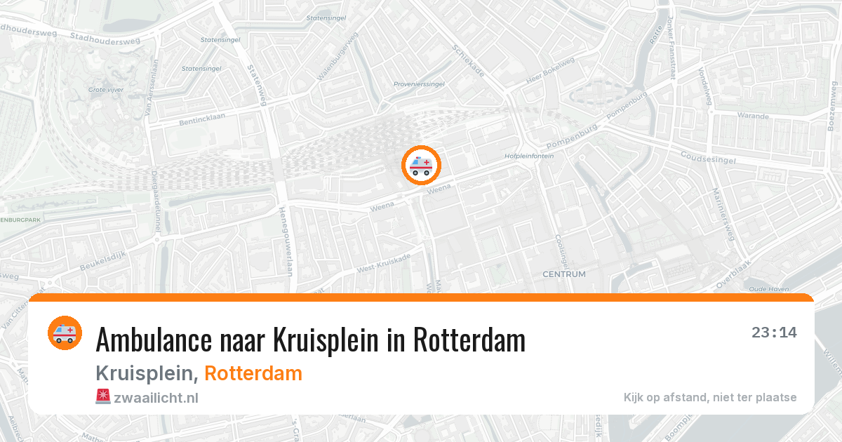 Ambulance naar Kruisplein in Rotterdam — 3 jun 2026