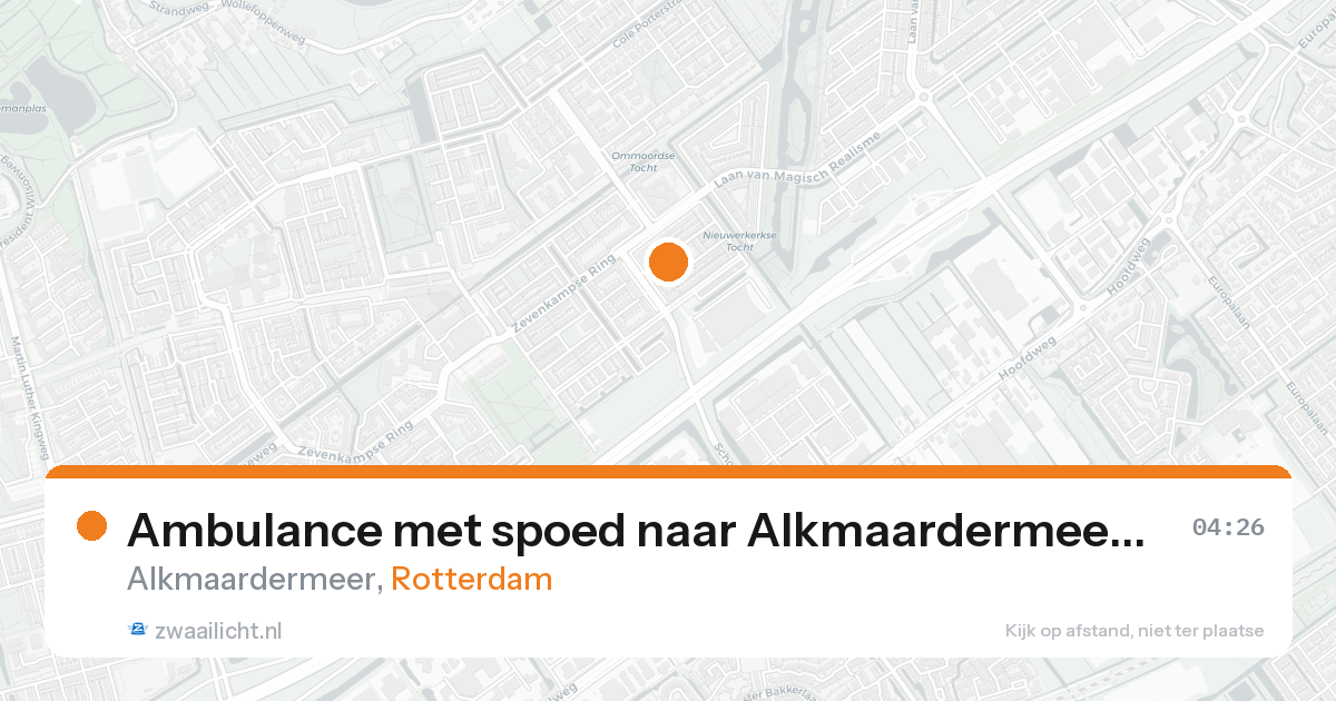 Ambulance met spoed naar Alkmaardermeer in Rotterdam — 8 feb 2026
