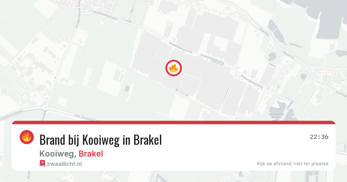 Brand bij Kooiweg in Brakel — 6 apr 2026