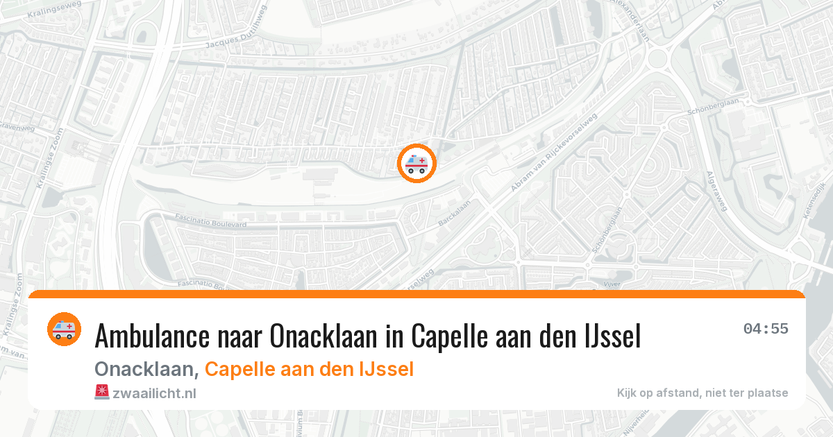 Ambulance naar Onacklaan in Capelle aan den IJssel — 14 apr 2026