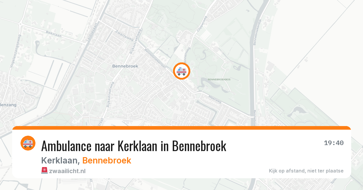 Ambulance naar Kerklaan in Bennebroek — 6 jul 2026