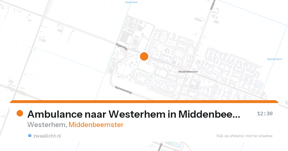 Ambulance naar Westerhem in Middenbeemster — 28 aug 2026