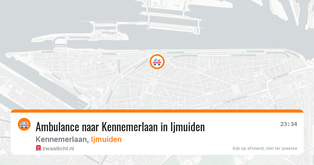Ambulance naar Kennemerlaan in Ijmuiden — 23 jun 2026