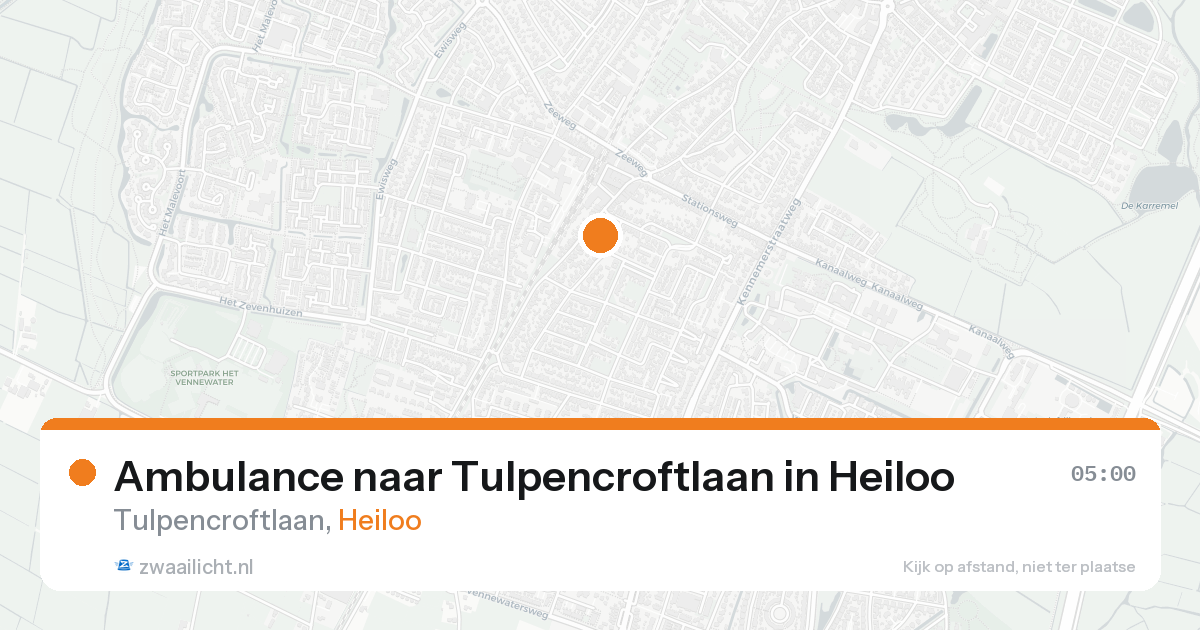 Ambulance naar Tulpencroftlaan in Heiloo — 17 aug 2026