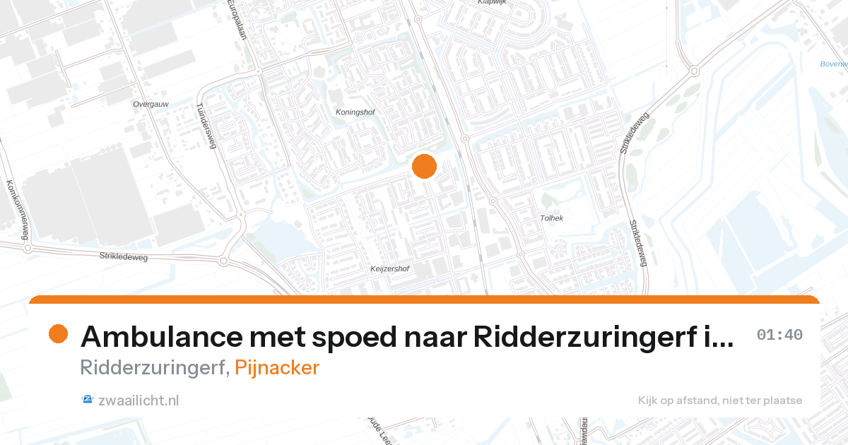 Ambulance met spoed naar Ridderzuringerf in Pijnacker — 29 apr 2026