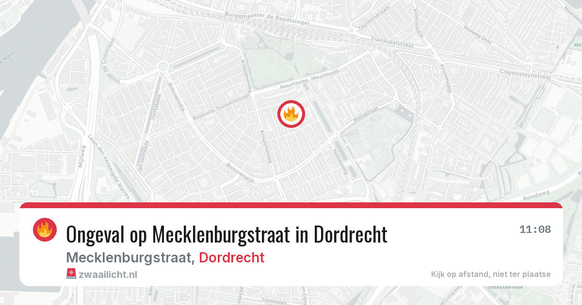 Ongeval op Mecklenburgstraat in Dordrecht — 3 mrt 2026