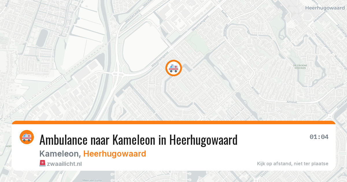 Ambulance naar Kameleon in Heerhugowaard — 28 mei 2026