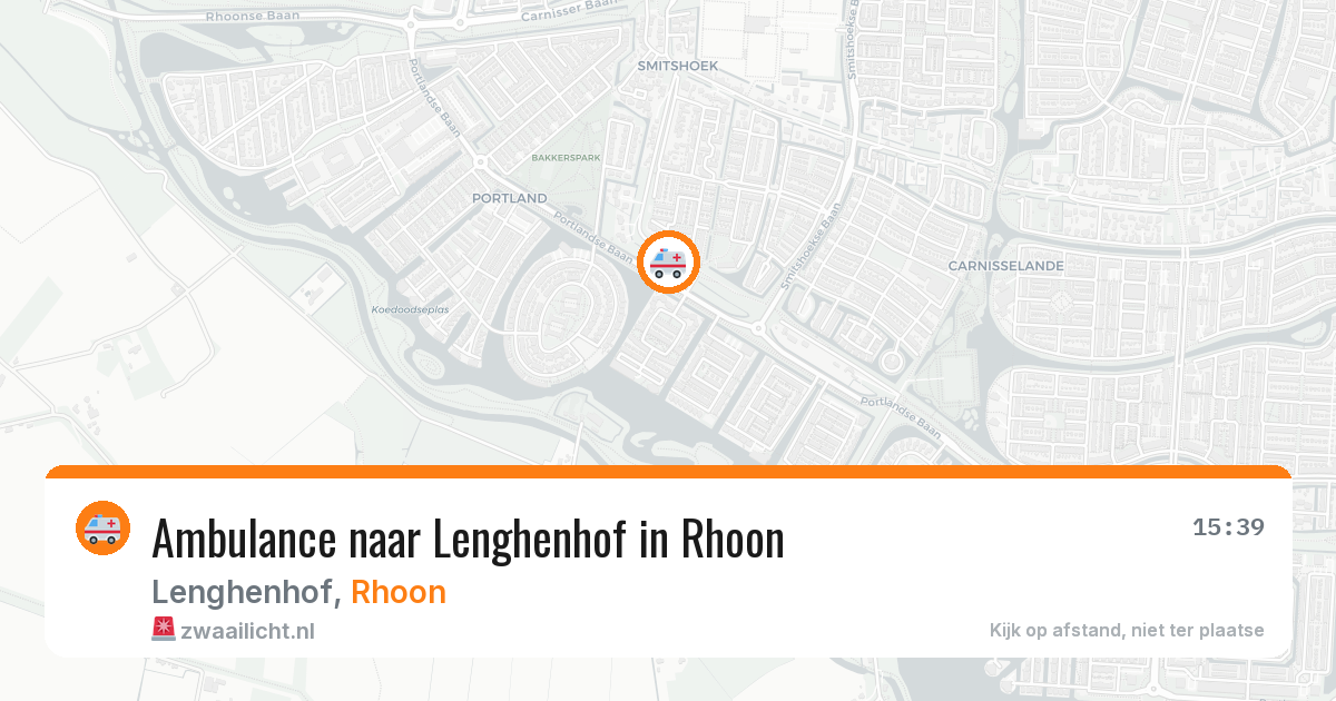 Ambulance naar Lenghenhof in Rhoon — 8 feb 2026