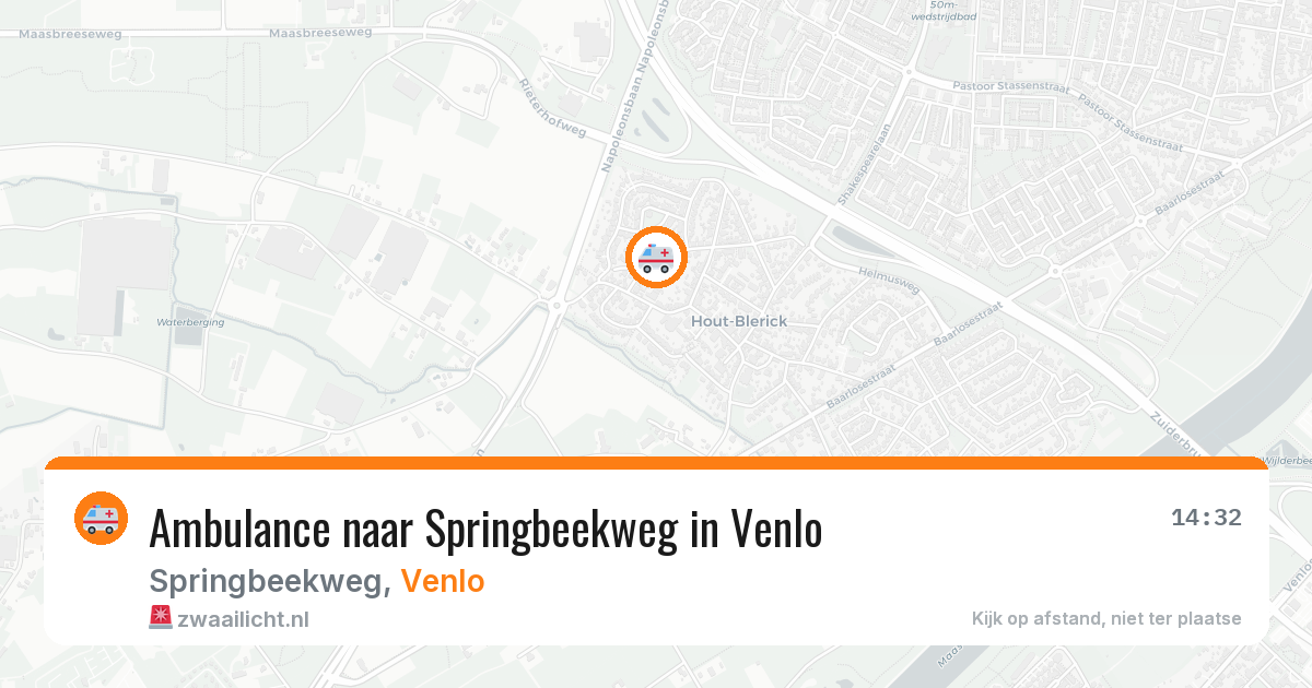 Ambulance naar Springbeekweg in Venlo — 2 aug 2026