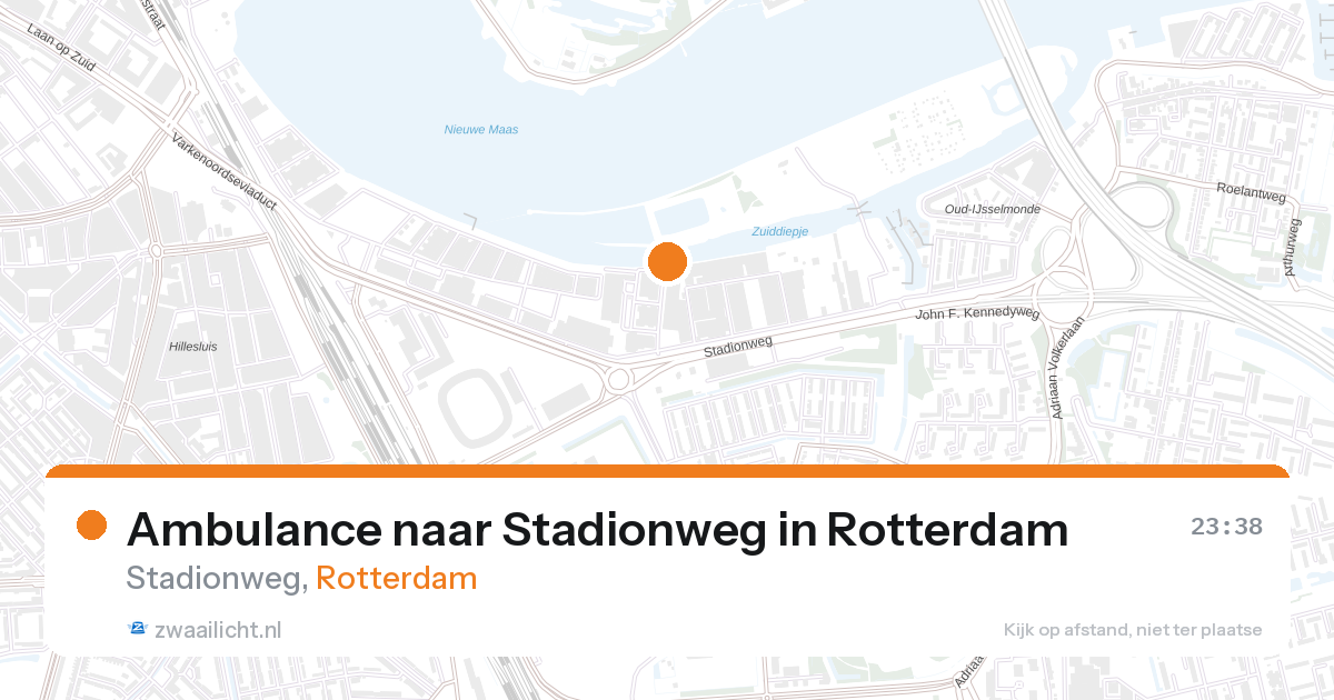 Ambulance naar Stadionweg in Rotterdam — 26 aug 2026