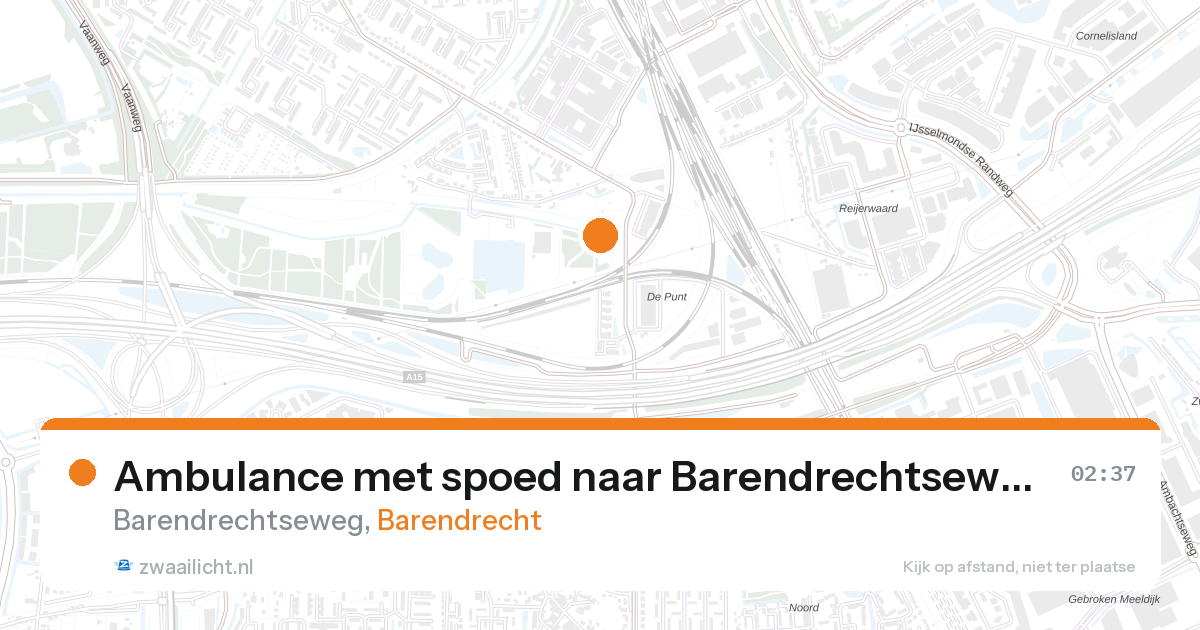 Ambulance met spoed naar Barendrechtseweg in Barendrecht — 7 feb 2026