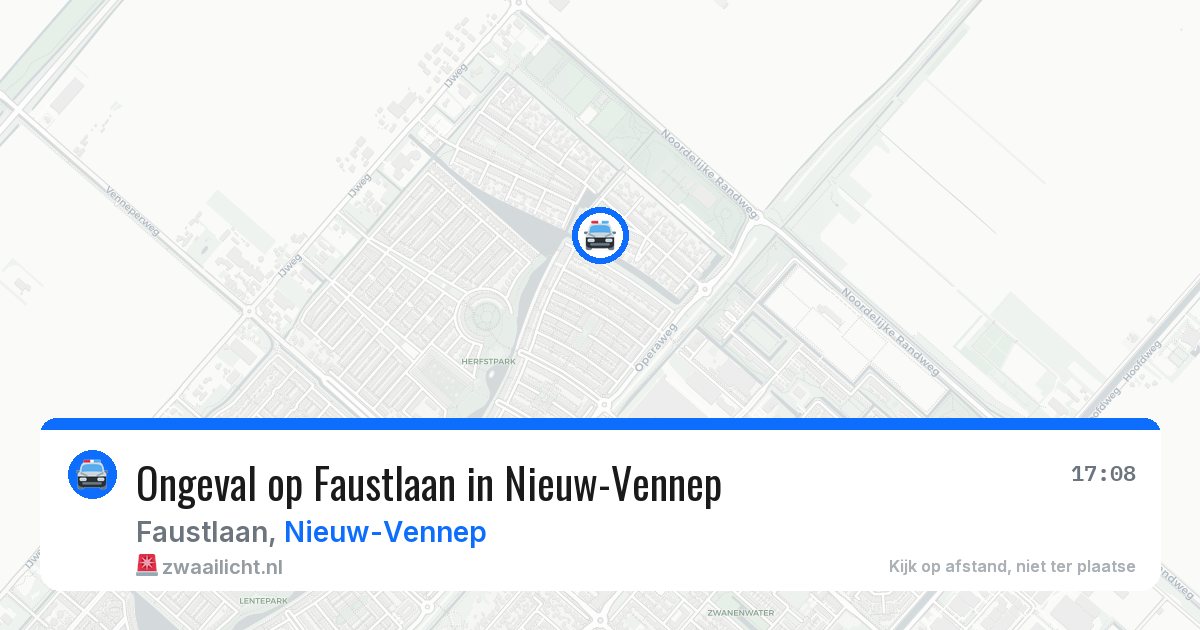 Ongeval op Faustlaan in Nieuw-Vennep — 11 aug 2026