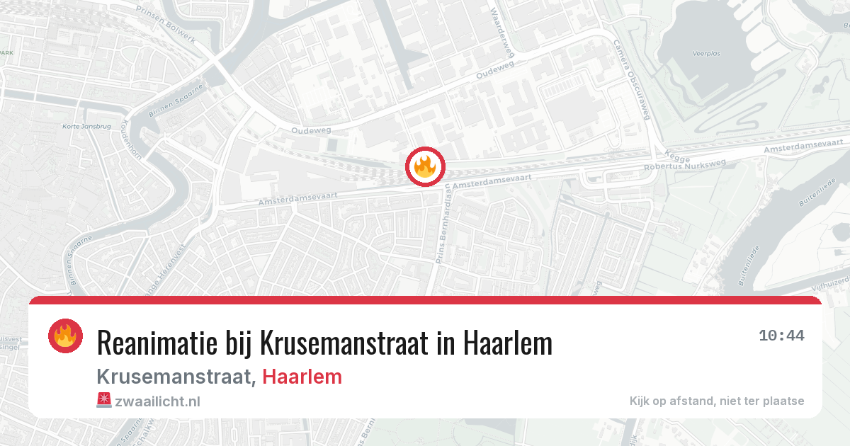 Reanimatie bij Krusemanstraat in Haarlem — 27 jun 2026