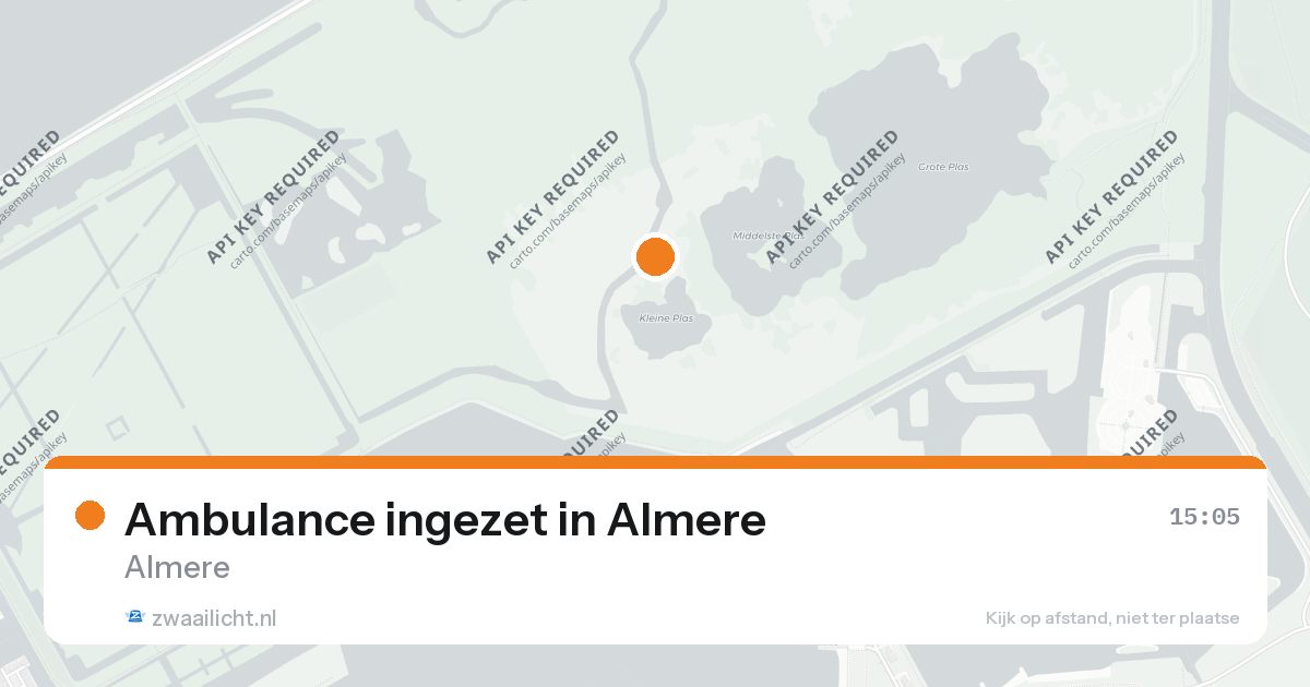 Ambulance ingezet in Almere — 26 aug 2026