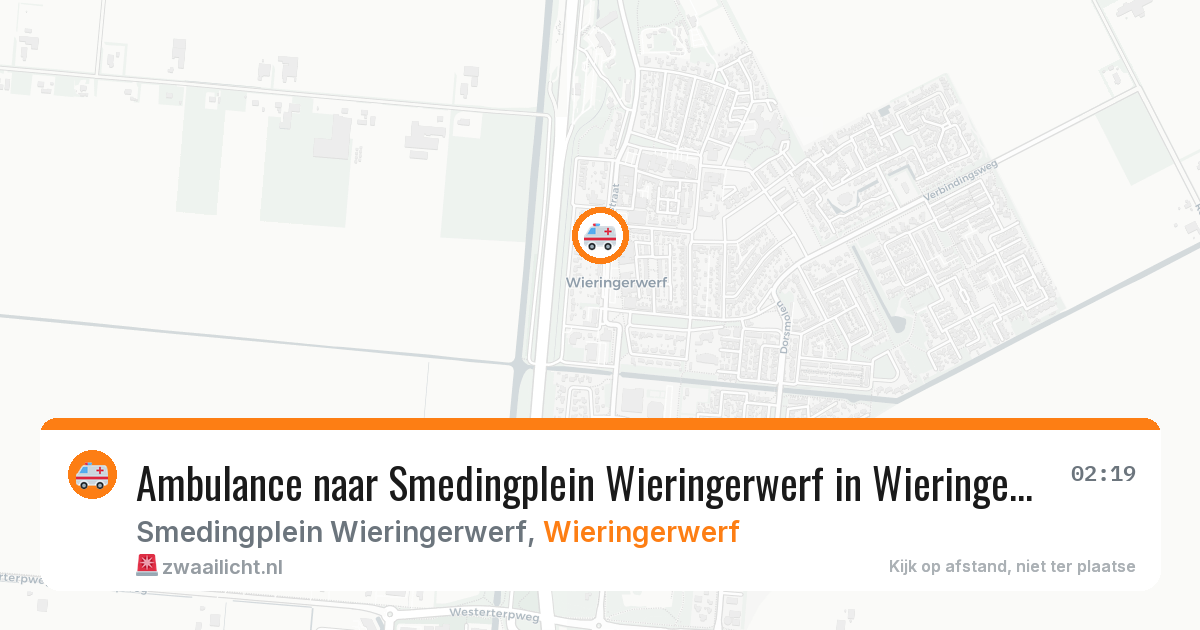 Ambulance naar Smedingplein Wieringerwerf in Wieringerwerf — 6 mei 2026