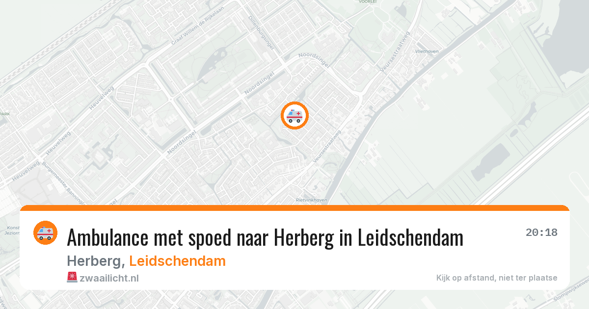 Ambulance met spoed naar Herberg in Leidschendam — 29 mrt 2026