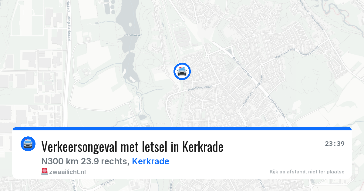 Verkeersongeval met letsel in Kerkrade — 1 mei 2026
