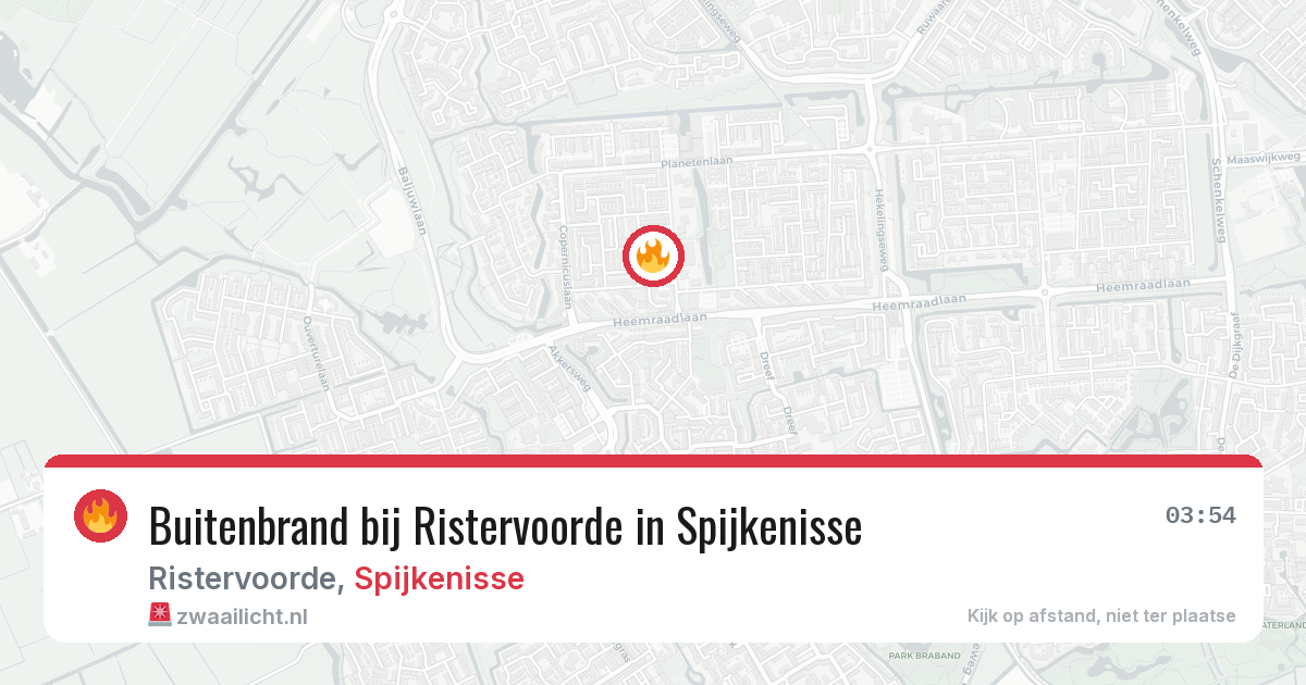 Buitenbrand bij Ristervoorde in Spijkenisse — 24 jul 2026