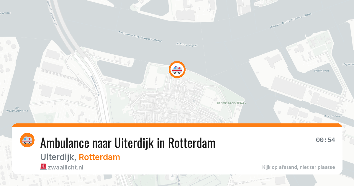 Ambulance naar Uiterdijk in Rotterdam — 13 mrt 2026