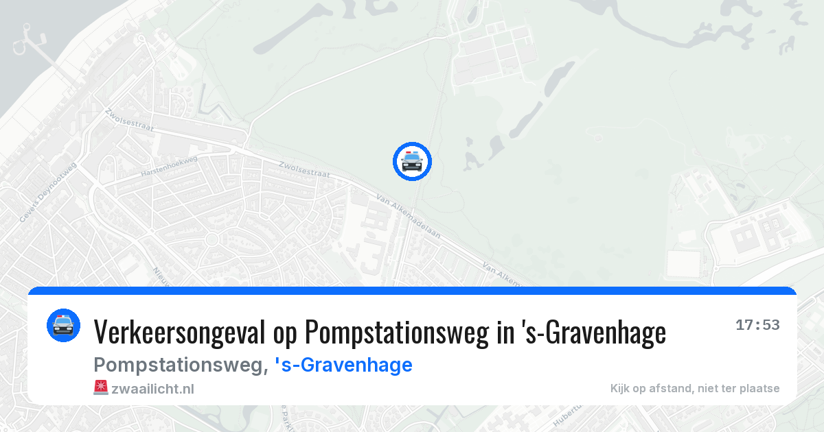 Verkeersongeval op Pompstationsweg in 's-Gravenhage — 2 aug 2026