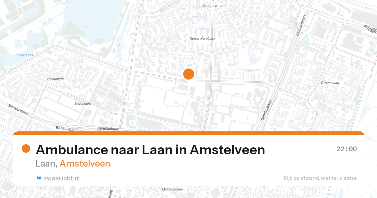 Ambulance naar Laan in Amstelveen — 26 aug 2026