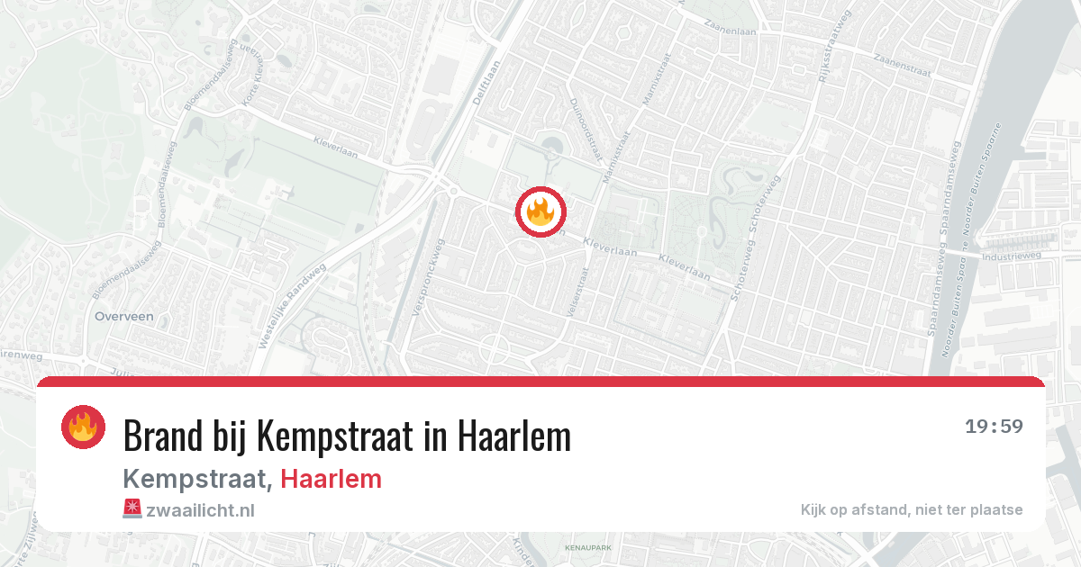 Brand bij Kempstraat in Haarlem — 28 jun 2026