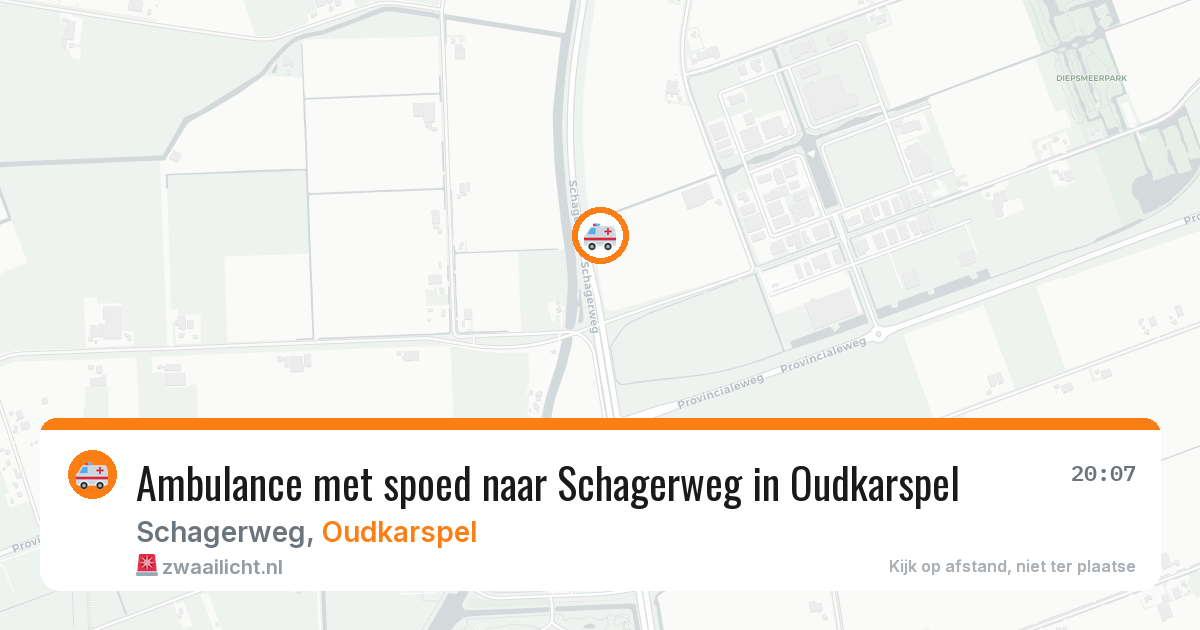 Ambulance met spoed naar Schagerweg in Oudkarspel — 9 mei 2026