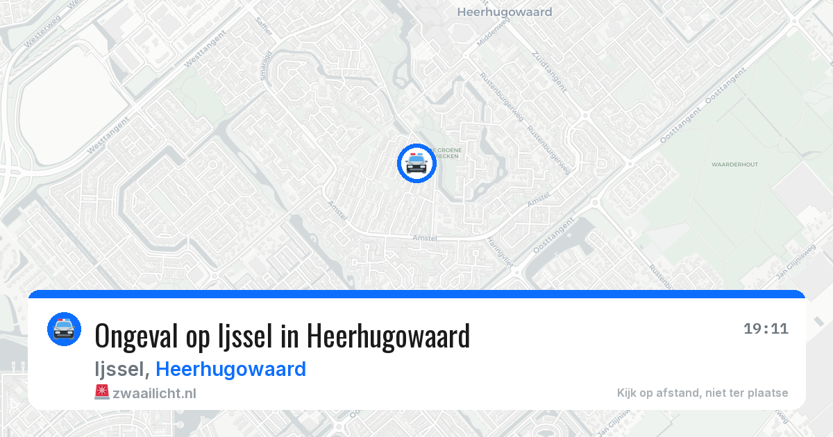 Ongeval op Ijssel in Heerhugowaard — 7 mei 2026