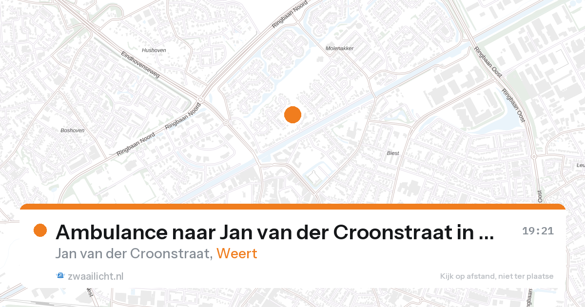 Ambulance naar Jan van der Croonstraat in Weert — 26 aug 2026