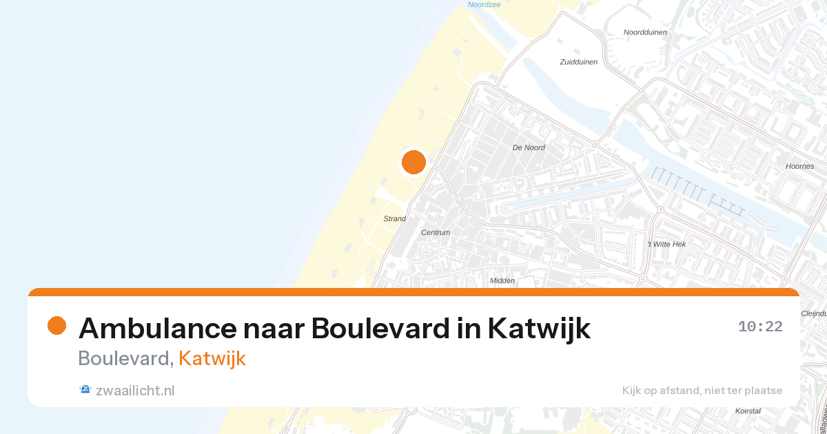 Ambulance naar Boulevard in Katwijk — 4 jul 2026