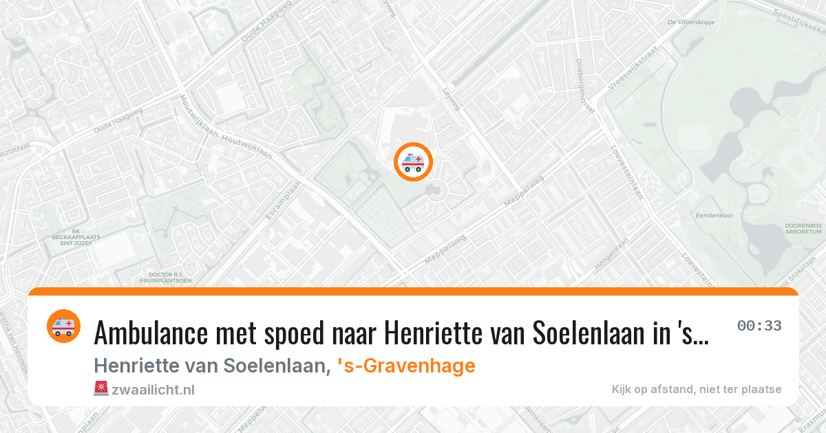 Ambulance met spoed naar Henriette van Soelenlaan in 's-Gravenhage — 1 apr 2026
