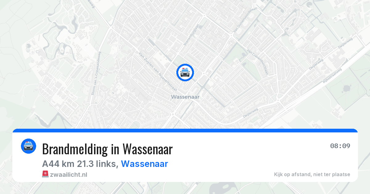 Brandmelding in Wassenaar — 7 jul 2026