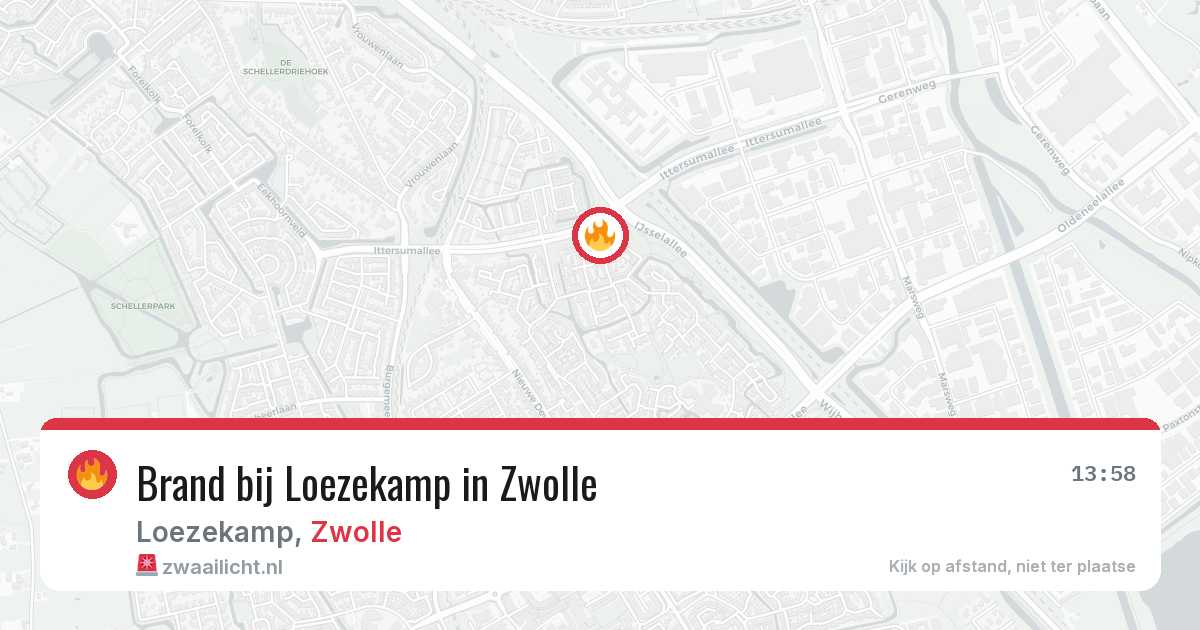 Brand bij Loezekamp in Zwolle — 31 mei 2026