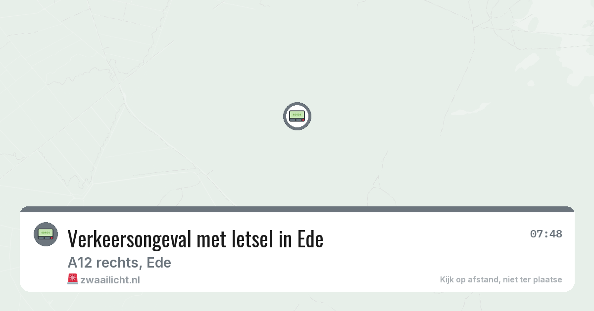 Verkeersongeval met letsel in Ede — 25 mei 2026