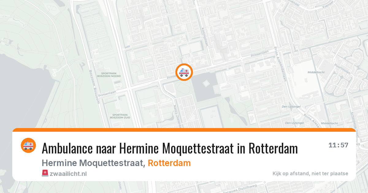 Ambulance naar Hermine Moquettestraat in Rotterdam — 21 jun 2026