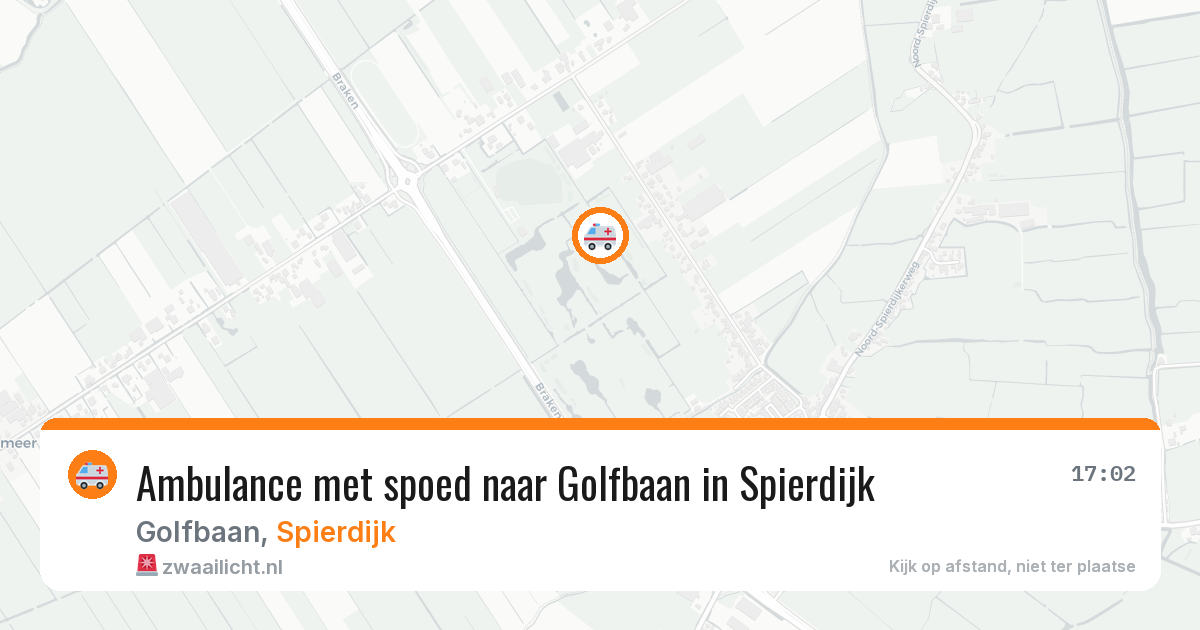 Ambulance met spoed naar Golfbaan in Spierdijk — 13 mei 2026