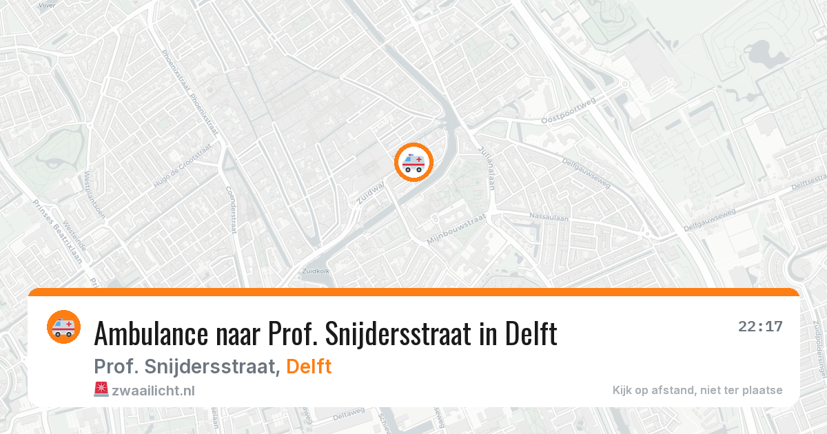 Ambulance naar Prof. Snijdersstraat in Delft — 6 jun 2026