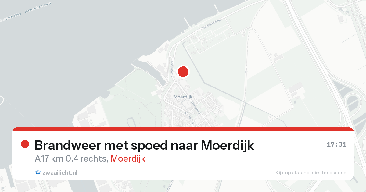 Brandweer met spoed naar Moerdijk — 31 jan 2026 | 🚨 Zwaailicht.nl