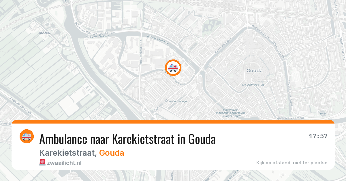 Ambulance naar Karekietstraat in Gouda — 1 jul 2026