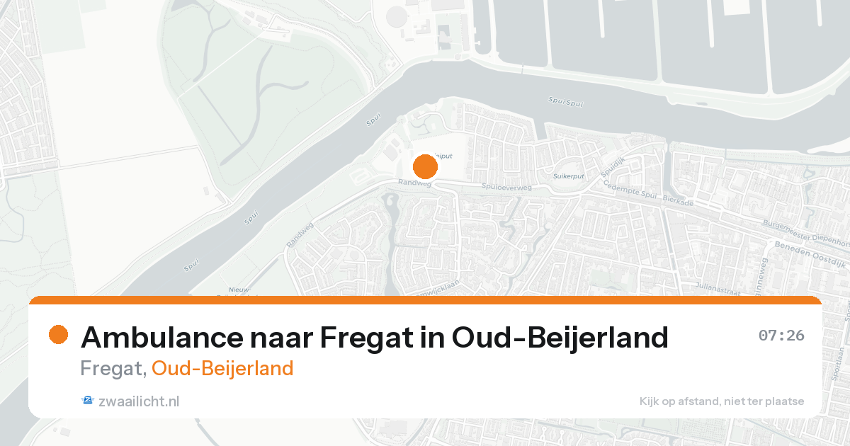 Ambulance naar Fregat in Oud-Beijerland — 21 aug 2026