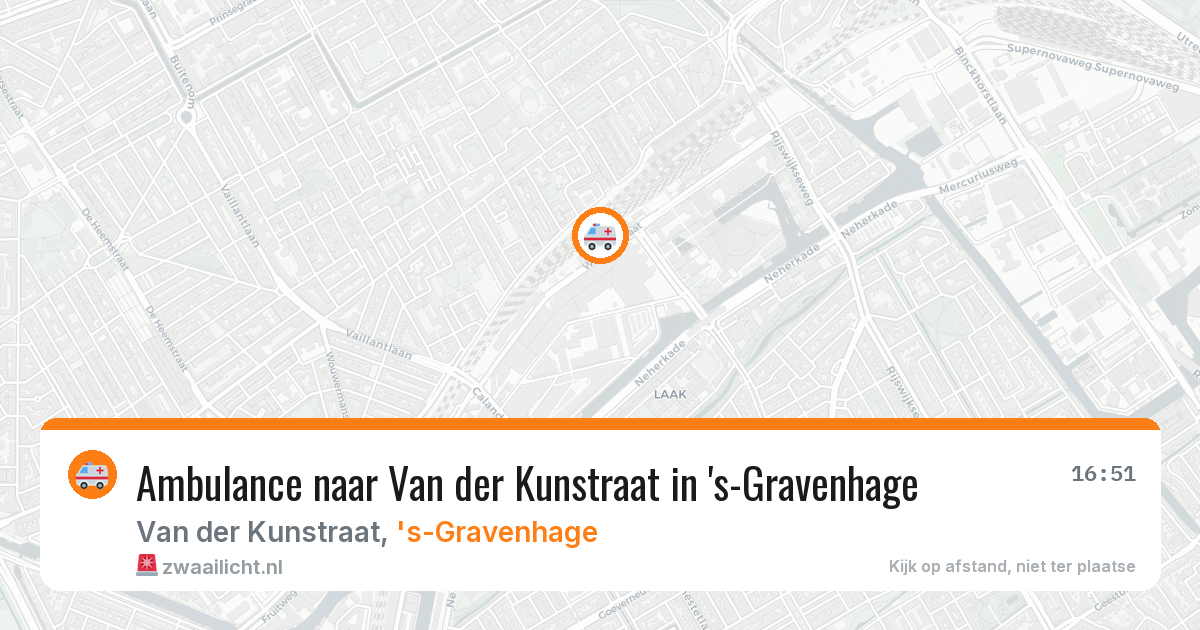 Ambulance naar Van der Kunstraat in 's-Gravenhage — 7 mei 2026