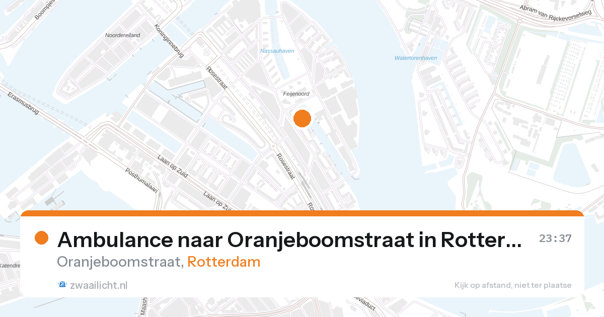 Ambulance naar Oranjeboomstraat in Rotterdam — 31 jan 2026