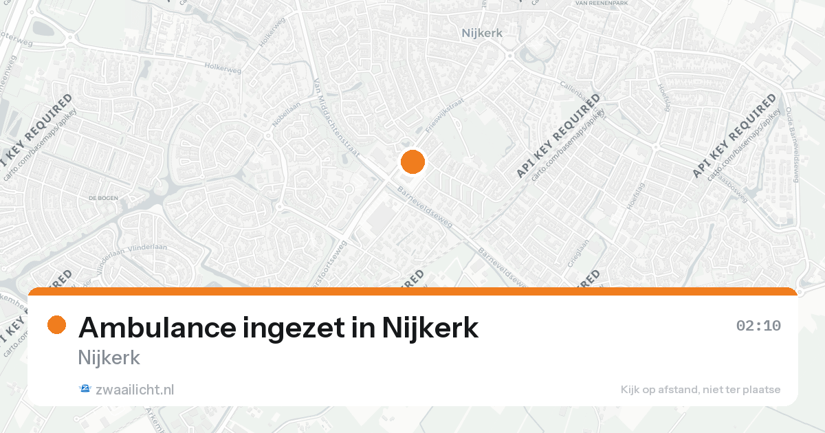Ambulance ingezet in Nijkerk — 12 jul 2026