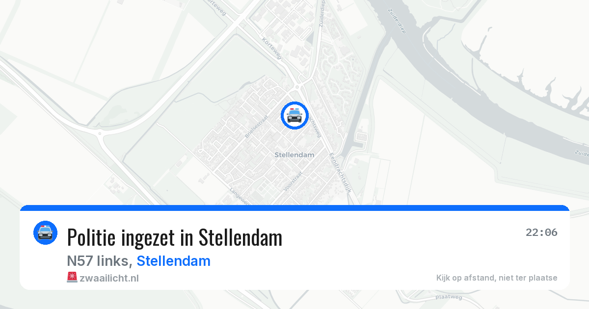 Politie ingezet in Stellendam — 29 mei 2026 | 🚨 Zwaailicht.nl