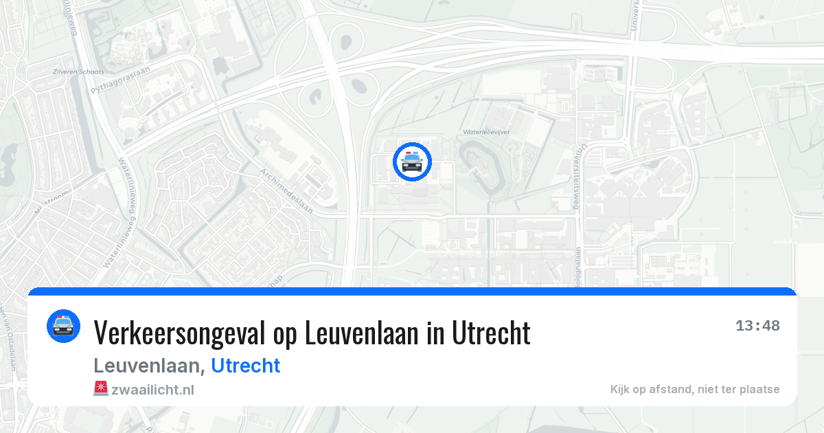 Verkeersongeval op Leuvenlaan in Utrecht — 19 jun 2026